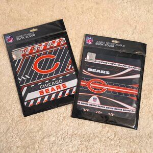 NWT ~ A bundle of 2 Authentic NFL Chicago Bears Stretchable Book Covers